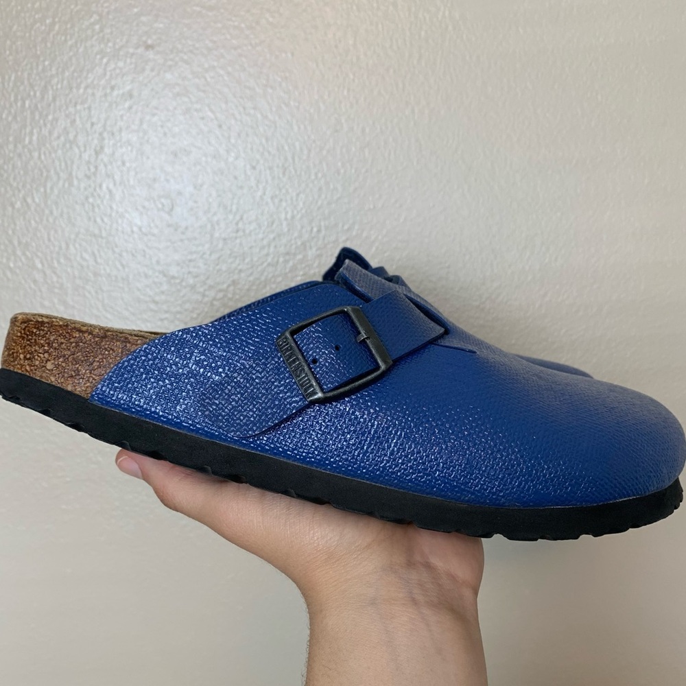 Birkenstock Blue Boston Clog Women’s EU 38 US 7-7.5 Narrow Fit